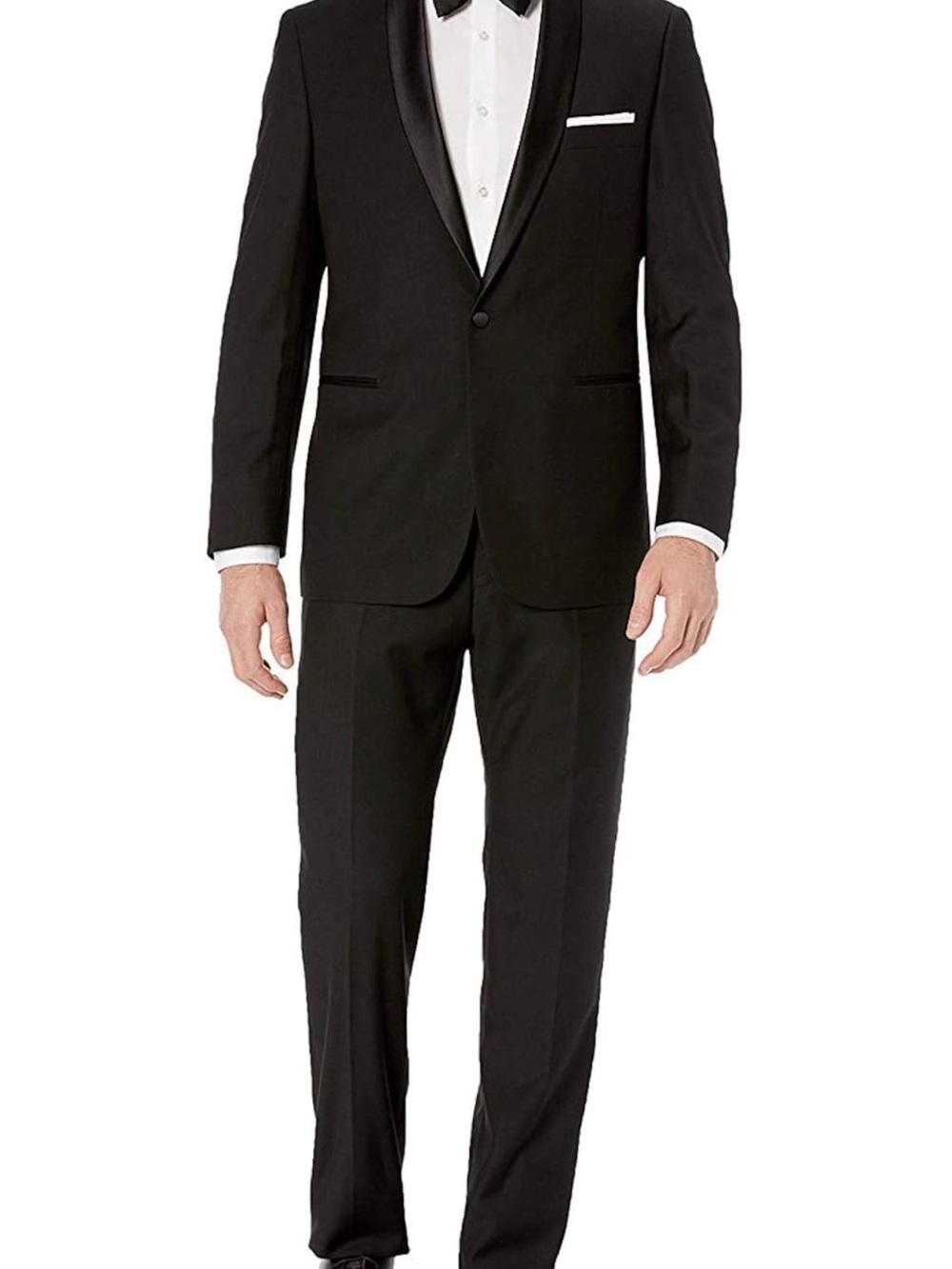Adam Baker Classic Black Men's Tuxedo Jacket & Pants